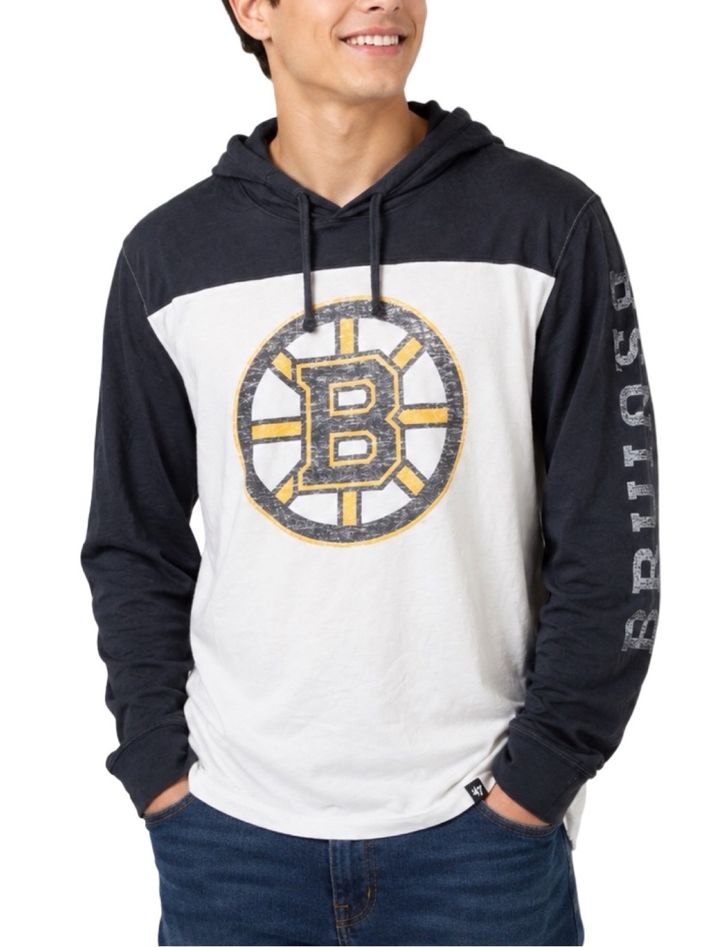 47 Brand NHL Premier Wooster Hoodie - Boston Bruins - Size XL
